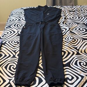 Figs Classic Black Jumpsuit